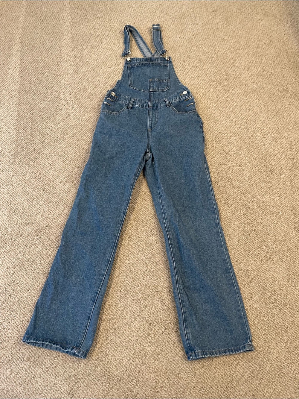 EDIKTED denim Overalls coveralls straight leg size  S - Picture 4 of 10